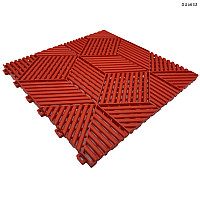 Πλακάκι PVC για αρθρωτά δάπεδα γκαράζ – κόκκινο τρισδιάστατο σχέδιο - DUa642 - Sellzone.bg Πλακάκι PVC για αρθρωτά δάπεδα γκαράζ – κόκκινο τρισδιάστατο σχέδιο - DUa642